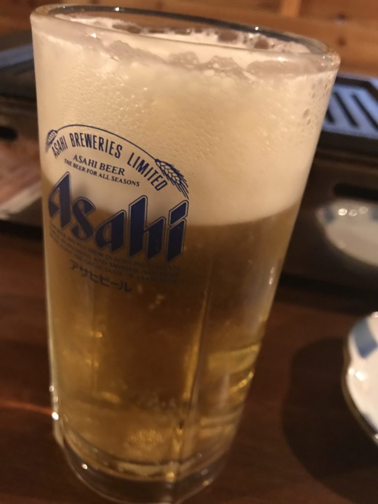 ビールと肉