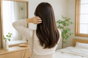 ネオメテオストレートで自然なツヤと柔らかさを目指すロングヘアのイメージ